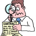 man reading contract